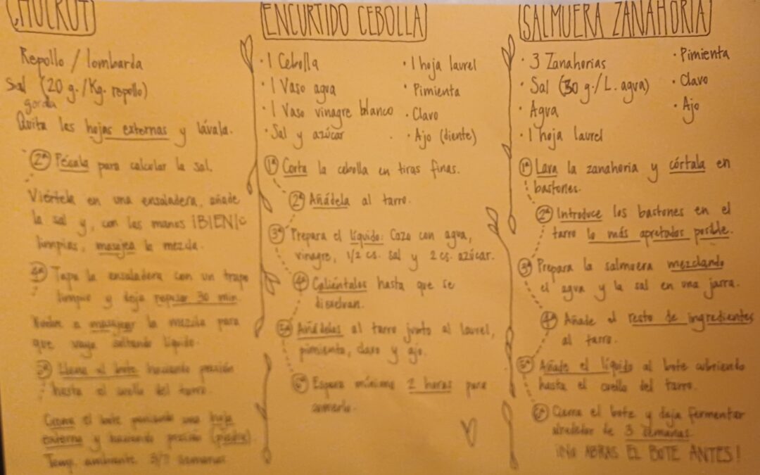 Recetas chucrut, salmueras y encurtidos